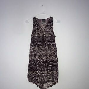 Maroon and white romper